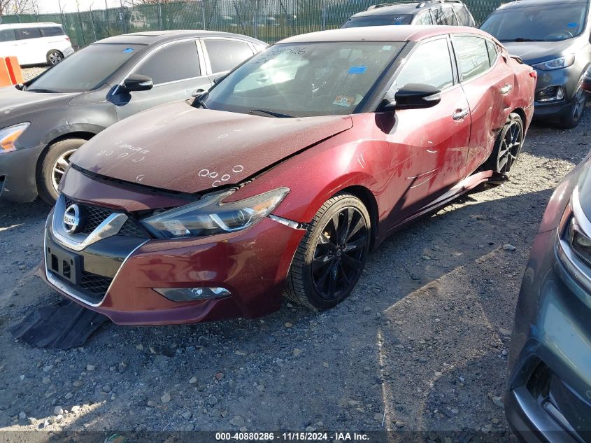 2017 Nissan Maxima 3.5 Sr VIN: 1N4AA6AP8HC366918 Lot: 40880286