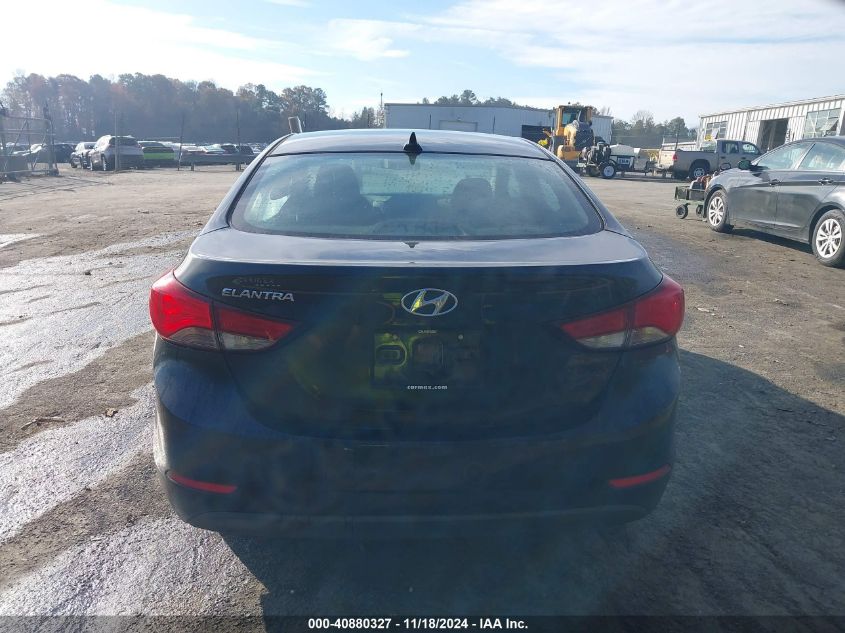 2015 Hyundai Elantra Se VIN: KMHDH4AE5FU263576 Lot: 40880327