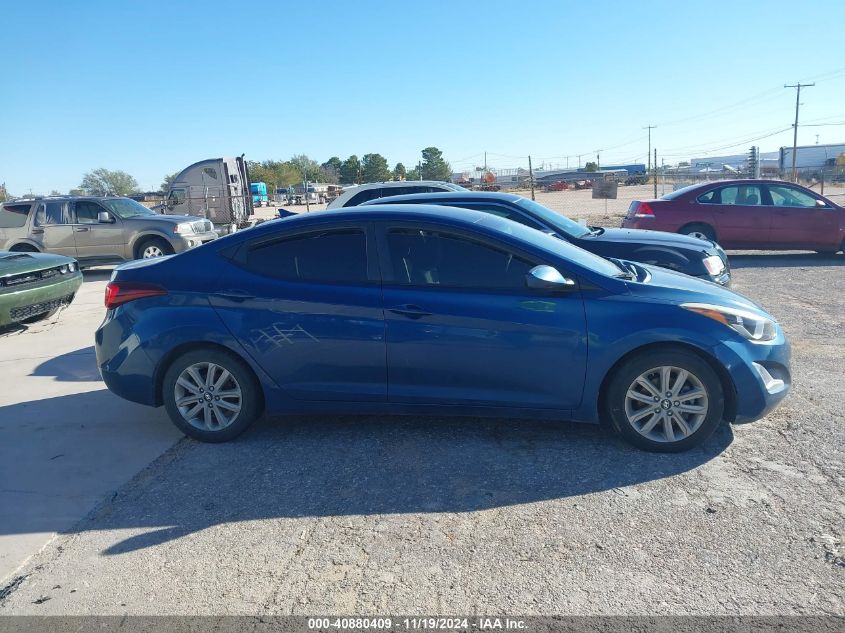 2016 Hyundai Elantra Se/Sport/Limited VIN: KMHDH4AE8GU491198 Lot: 40880409