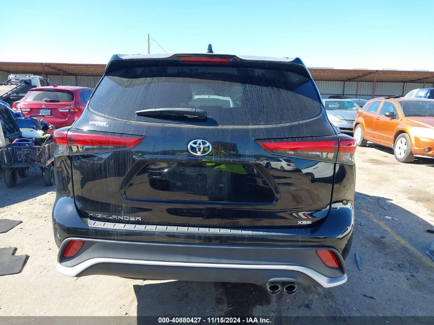 2022 Toyota Highlander Xse VIN: 5TDLZRAH4NS135725 Lot: 40880427