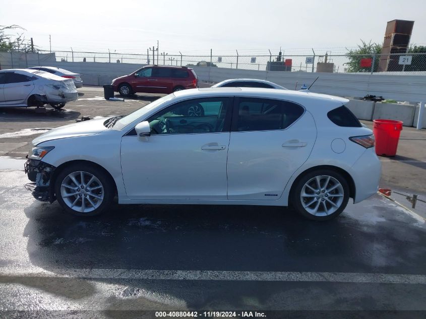 2012 Lexus Ct 200H Premium VIN: JTHKD5BH9C2052361 Lot: 40880442