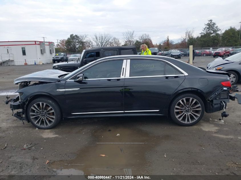 2019 Lincoln Continental Select VIN: 1LN6L9TK3K5606638 Lot: 40880447