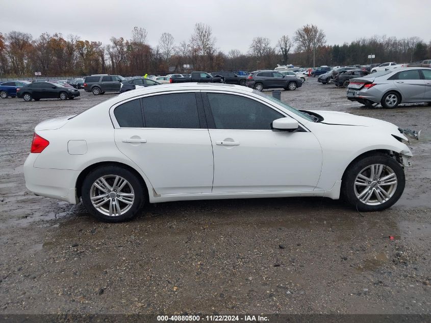 2012 Infiniti G37X VIN: JN1CV6AR8CM970189 Lot: 40880500