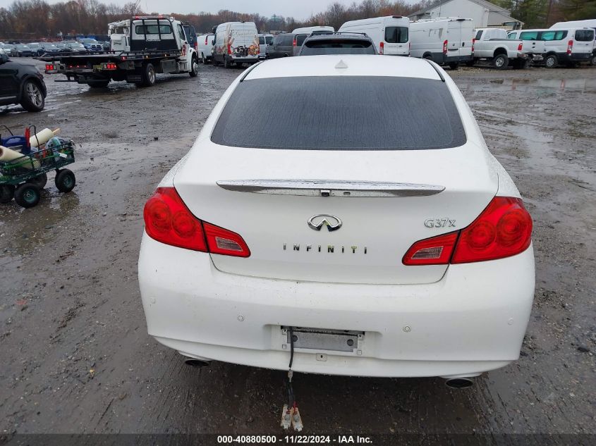 2012 Infiniti G37X VIN: JN1CV6AR8CM970189 Lot: 40880500