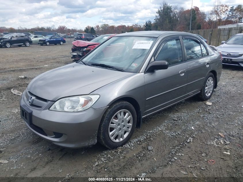 2004 Honda Civic Lx VIN: 2HGES16574H510552 Lot: 40880525