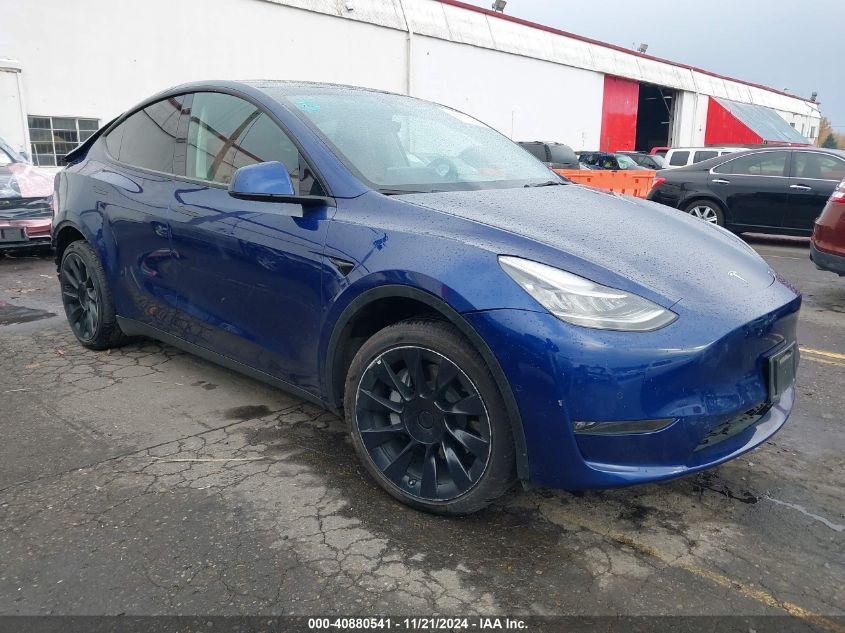 2022 TESLA MODEL Y LONG RANGE DUAL MOTOR ALL-WHEEL DRIVE - 7SAYGDEE3NF386600