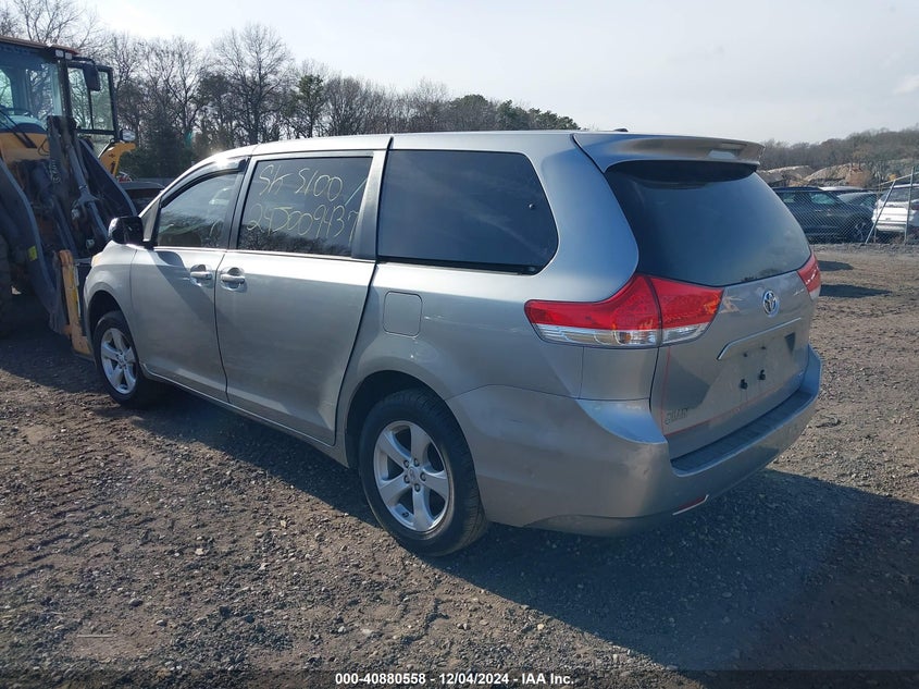 Vin: 5tdka3dc8cs015665, lot: 41370221, toyota sienna le 8 passenger 20124