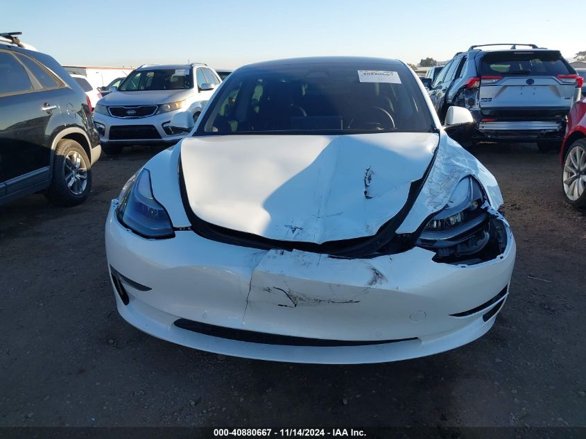 2022 Tesla Model 3 Long Range Dual Motor All-Wheel Drive VIN: 5YJ3E1EB1NF137536 Lot: 40880667