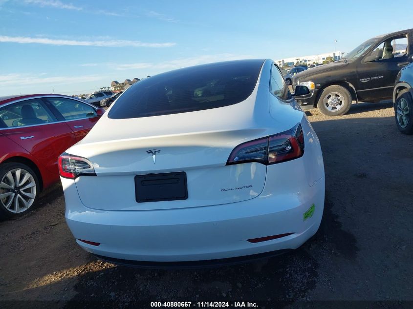 2022 Tesla Model 3 Long Range Dual Motor All-Wheel Drive VIN: 5YJ3E1EB1NF137536 Lot: 40880667