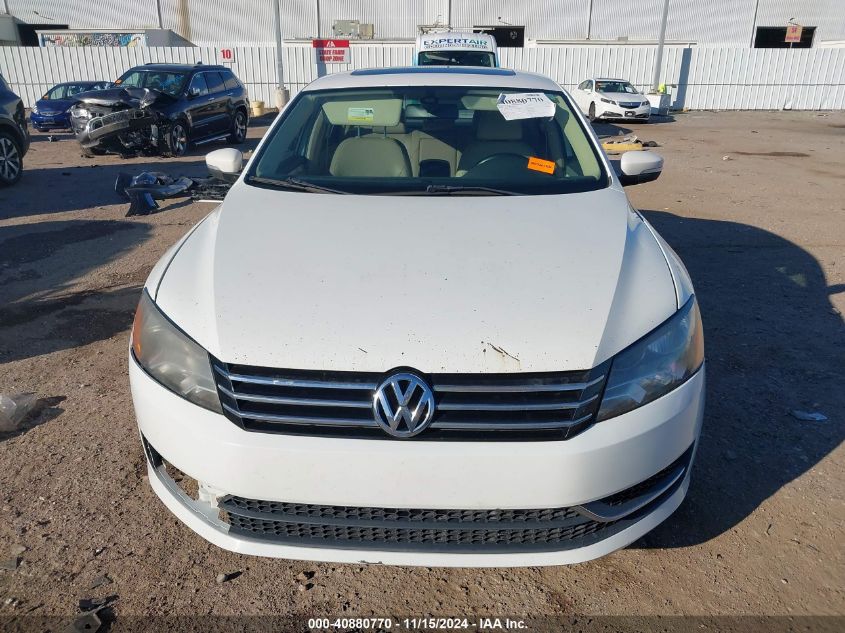 2013 Volkswagen Passat 2.5L Se VIN: 1VWBH7A32DC028788 Lot: 40880770