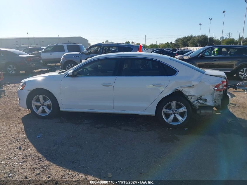 2013 Volkswagen Passat 2.5L Se VIN: 1VWBH7A32DC028788 Lot: 40880770