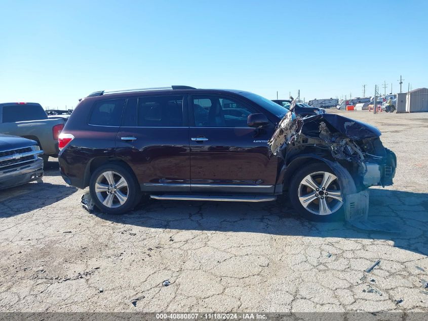 2013 TOYOTA HIGHLANDER LIMITED V6 - 5TDYK3EH9DS124106