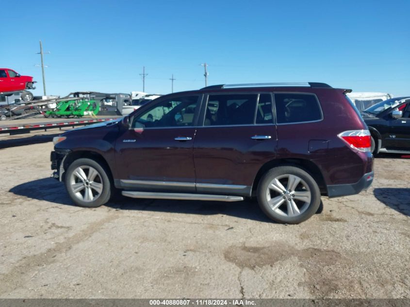 2013 TOYOTA HIGHLANDER LIMITED V6 - 5TDYK3EH9DS124106