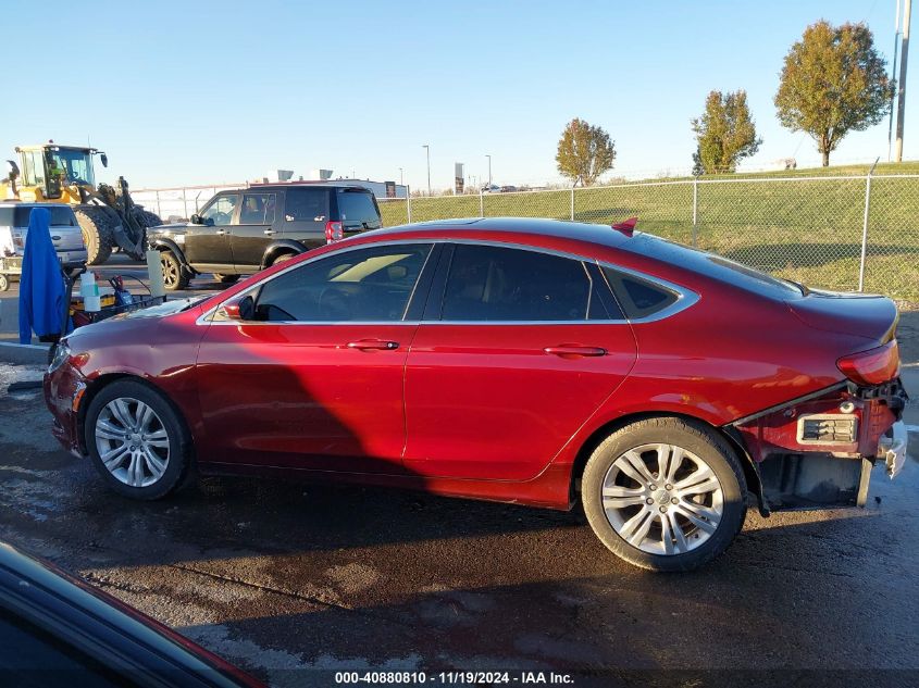 2015 Chrysler 200 Limited VIN: 1C3CCCAB3FN634389 Lot: 40880810