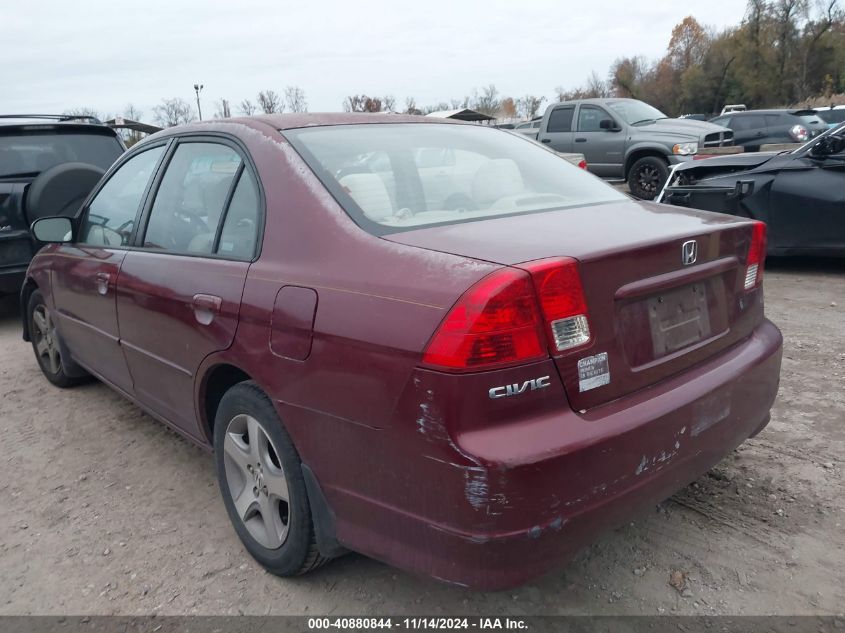 2004 Honda Civic Ex VIN: 2HGES26714H553405 Lot: 40880844