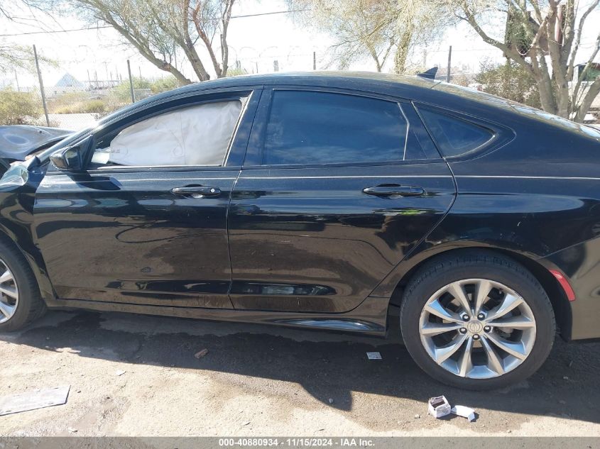 2015 Chrysler 200 S VIN: 1C3CCCBGXFN706733 Lot: 40880934