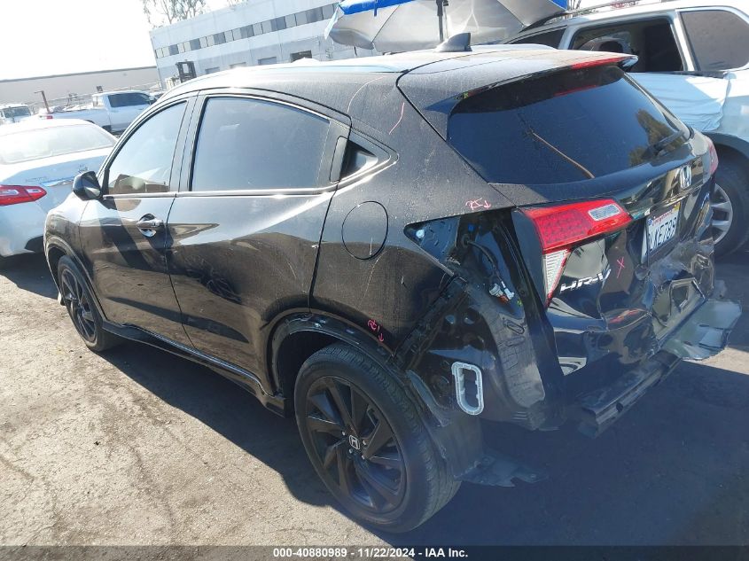 2021 HONDA HR-V VIN: 3CZRU5H1XMM708386