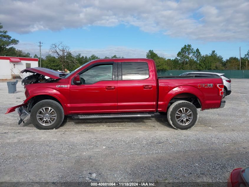 2018 Ford F150 Lariat VIN: 1FTEW1EG2JFB40033 Lot: 40881064