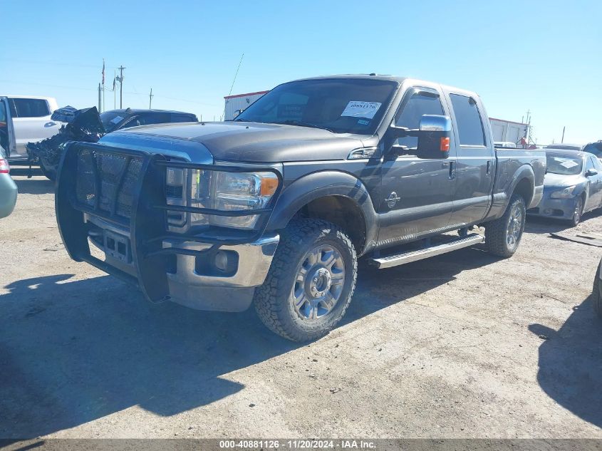 2012 Ford F-250 Lariat VIN: 1FT7W2BT1CED16028 Lot: 40881126