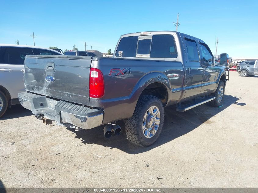 2012 Ford F-250 Lariat VIN: 1FT7W2BT1CED16028 Lot: 40881126