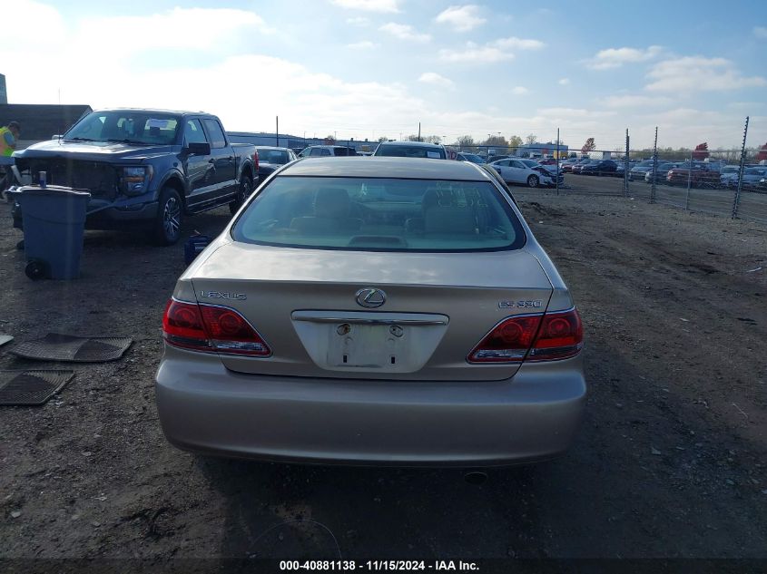 2006 Lexus Es 330 VIN: JTHBA30G365150876 Lot: 40881138