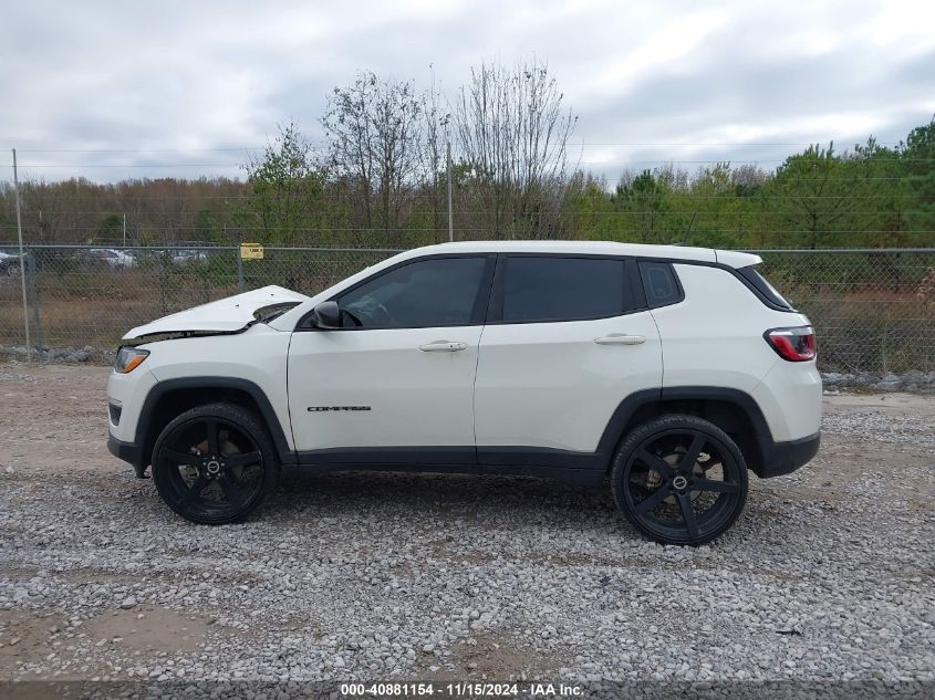 2018 Jeep Compass Sport 4X4 VIN: 3C4NJDAB7JT399892 Lot: 40881154