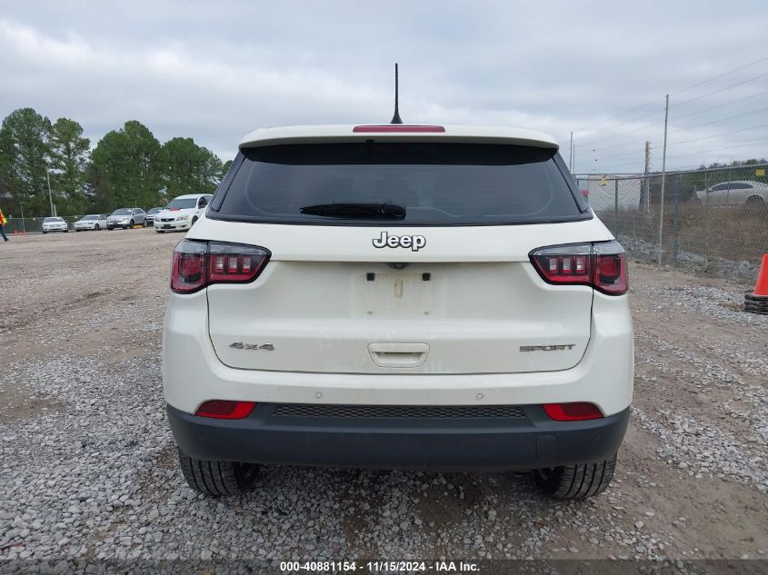 2018 Jeep Compass Sport 4X4 VIN: 3C4NJDAB7JT399892 Lot: 40881154