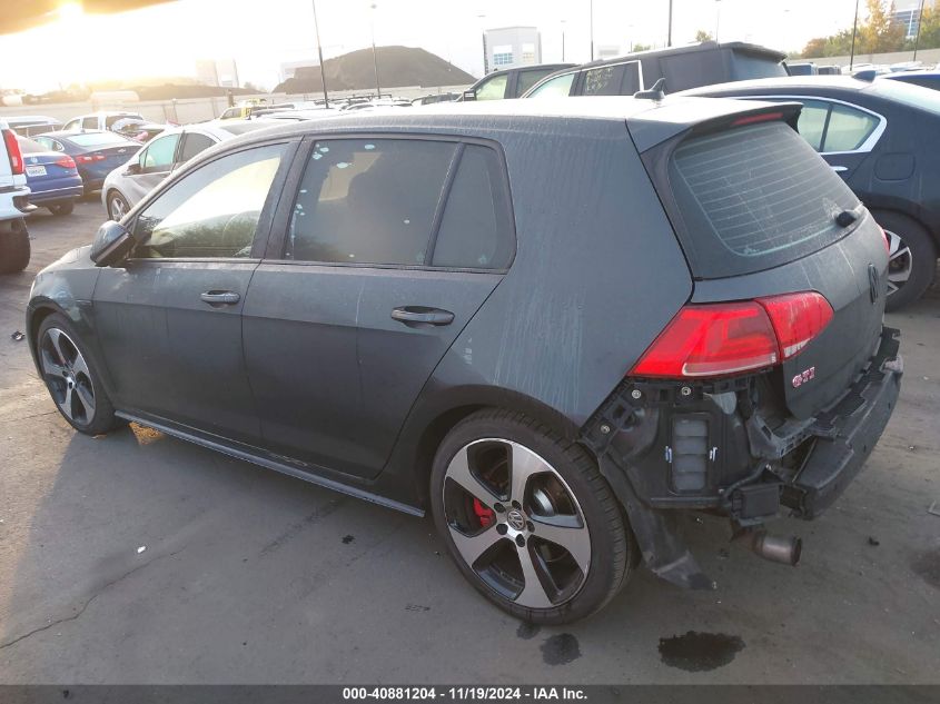 2017 Volkswagen Gti S/Se/Autobahn VIN: 3VW447AU5HM063374 Lot: 40881204