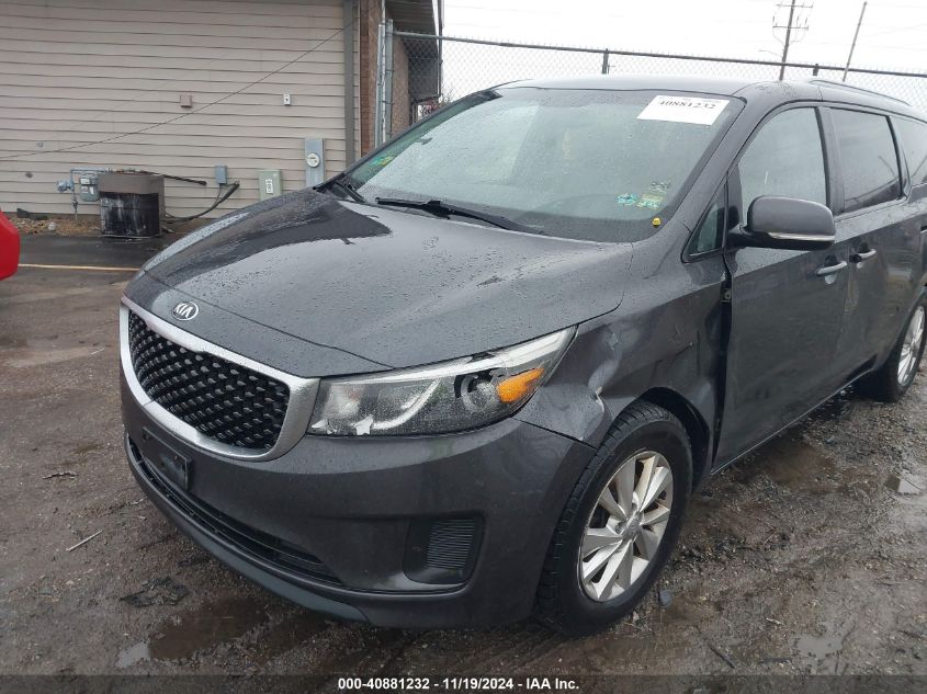 2015 Kia Sedona Lx VIN: KNDMB5C17F6052373 Lot: 40881232