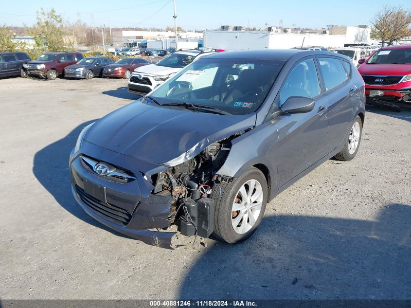 2012 Hyundai Accent Se VIN: KMHCU5AE2CU054384 Lot: 40881246