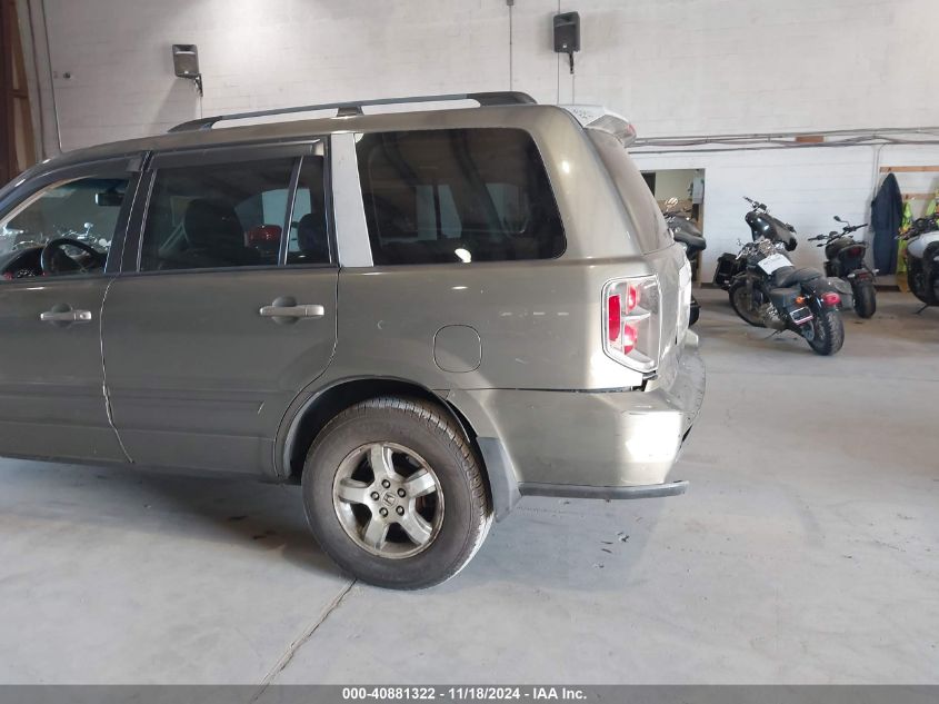 2007 Honda Pilot Ex-L VIN: 2HKYF18537H502666 Lot: 40881322