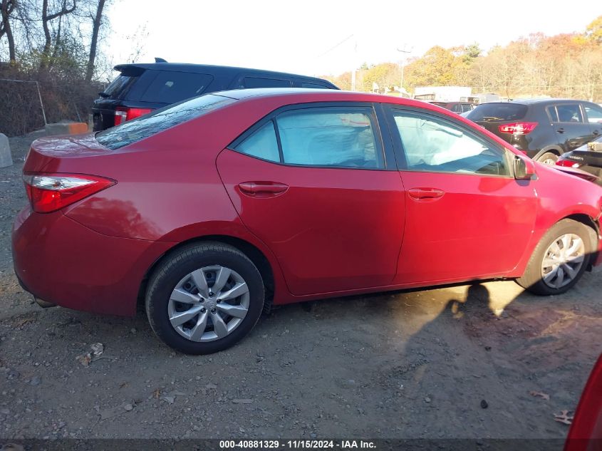 2016 Toyota Corolla Le VIN: 5YFBURHE8GP379962 Lot: 40881329