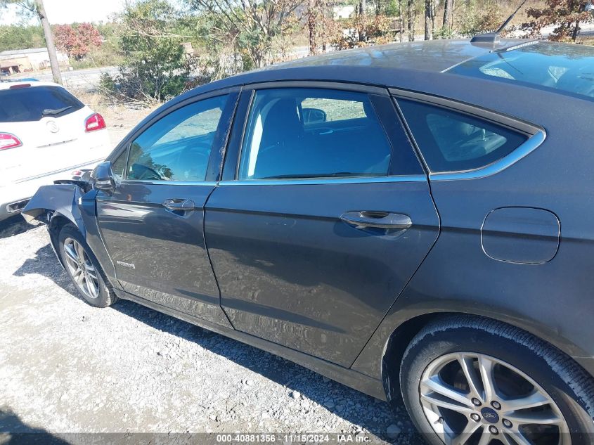 2016 Ford Fusion Hybrid Se VIN: 3FA6P0LU7GR318640 Lot: 40881356