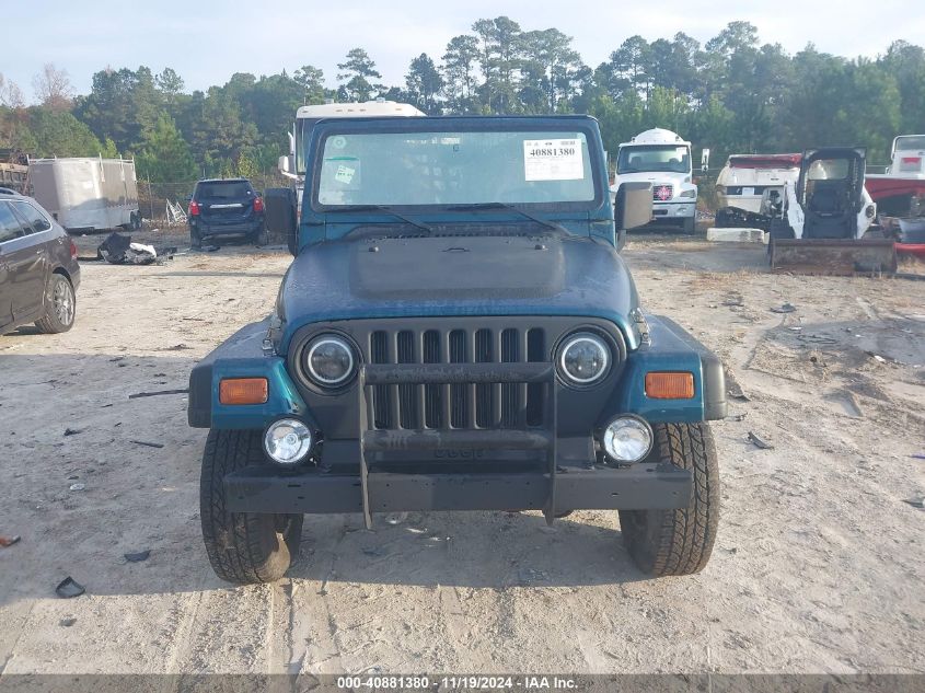 1997 Jeep Wrangler Se VIN: 1J4FY29P6VP405853 Lot: 40881380