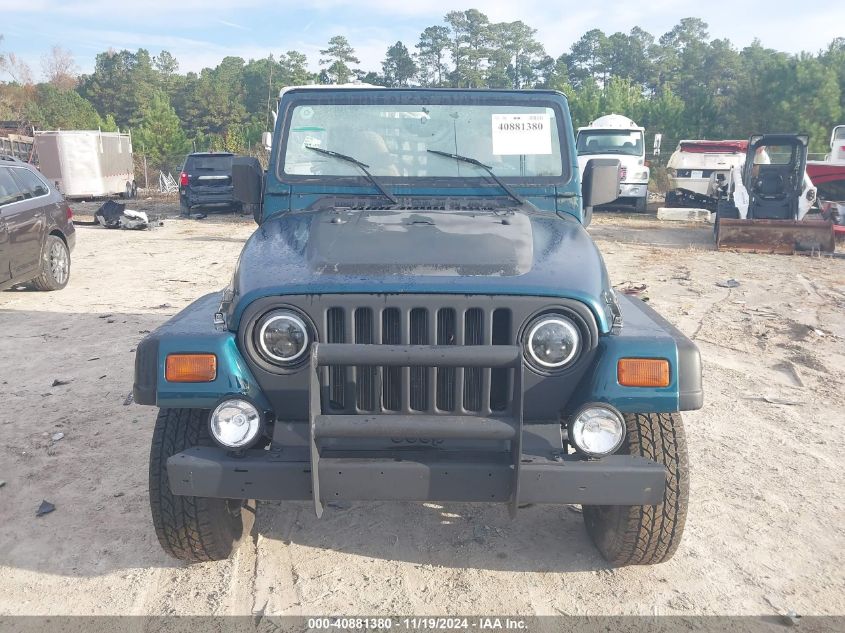 1997 Jeep Wrangler Se VIN: 1J4FY29P6VP405853 Lot: 40881380