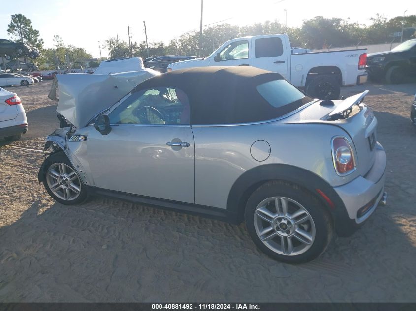 2013 Mini Cooper Roadster Cooper S VIN: WMWSY3C58DT594140 Lot: 40881492