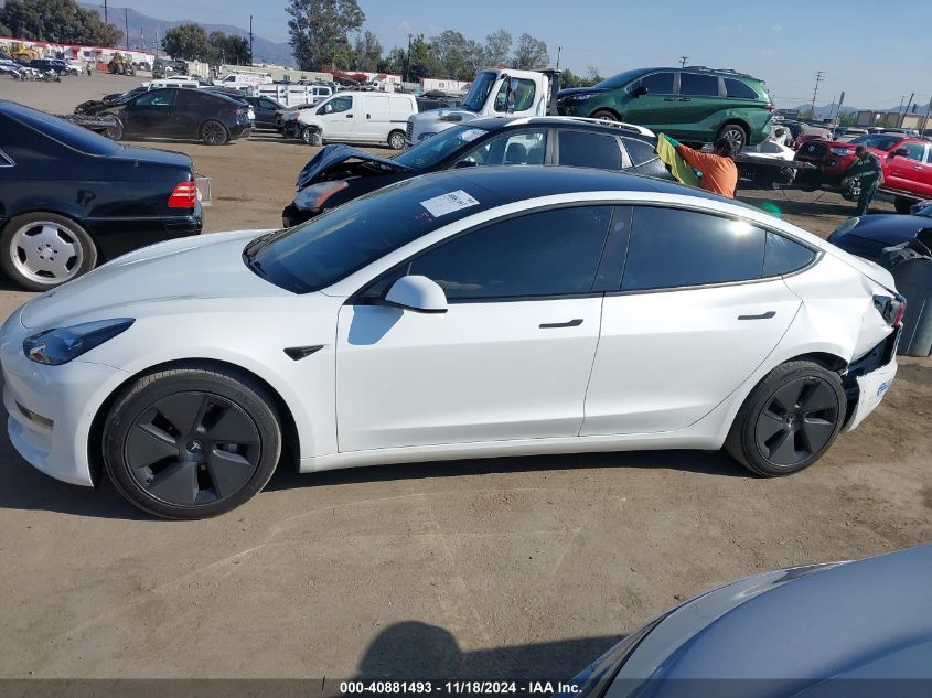 2021 Tesla Model 3 Standard Range Plus Rear-Wheel Drive VIN: 5YJ3E1EA0MF002148 Lot: 40881493