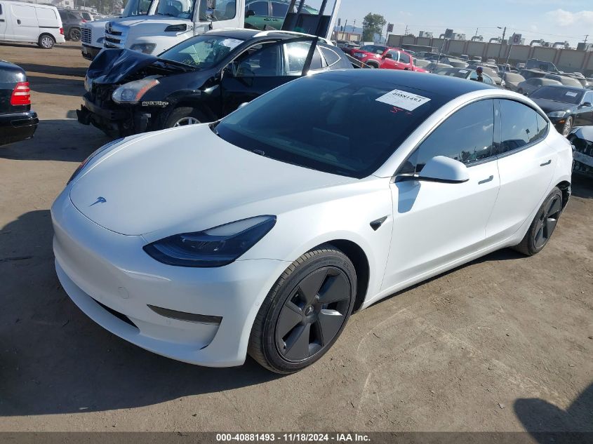 VIN 5YJ3E1EA0MF002148 2021 Tesla Model 3, Standard... no.2