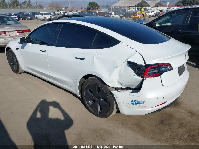 VIN 5YJ3E1EA0MF002148 2021 Tesla Model 3, Standard... no.3