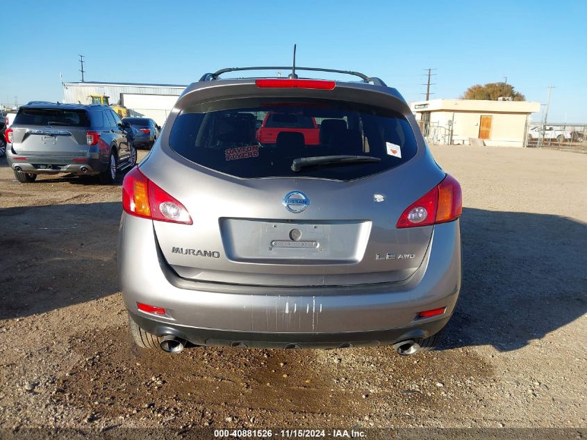 2010 Nissan Murano Sl VIN: JN8AZ1MU9AW010848 Lot: 40881526