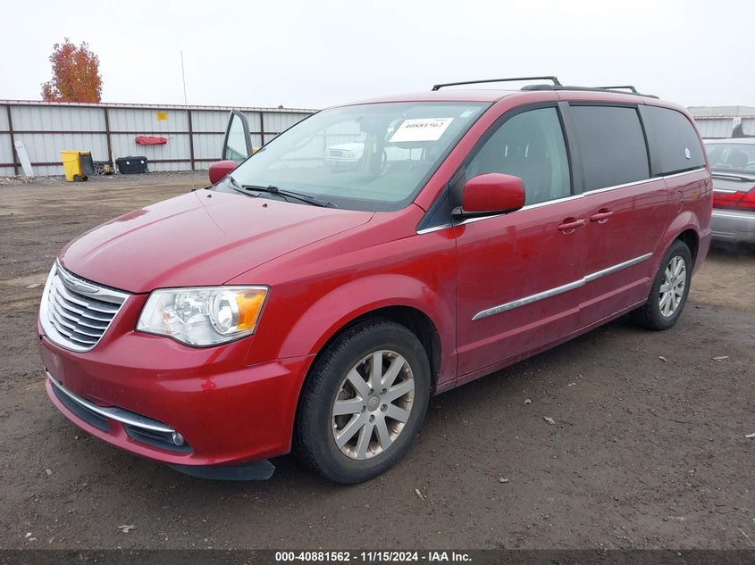 Vin: 2c4rc1bg9fr573038, lot: 41371225, chrysler town & country touring 20152