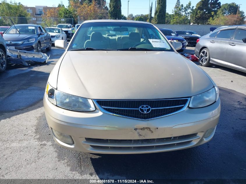 2000 Toyota Camry Solara Se VIN: 2T1CG22P3YC264524 Lot: 40881570