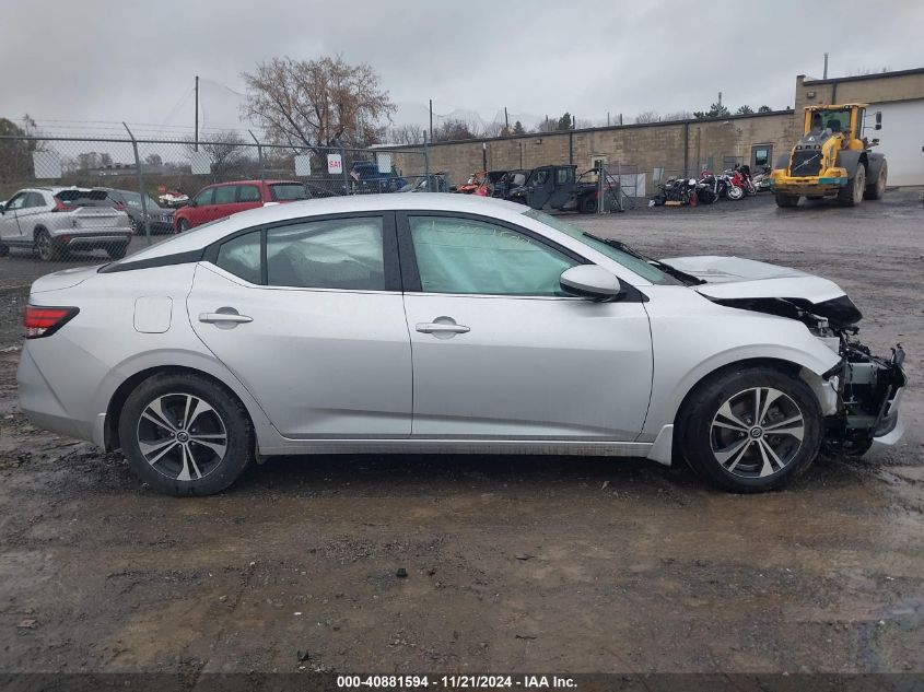 2022 Nissan Sentra Sv Xtronic Cvt VIN: 3N1AB8CV7NY241185 Lot: 40881594