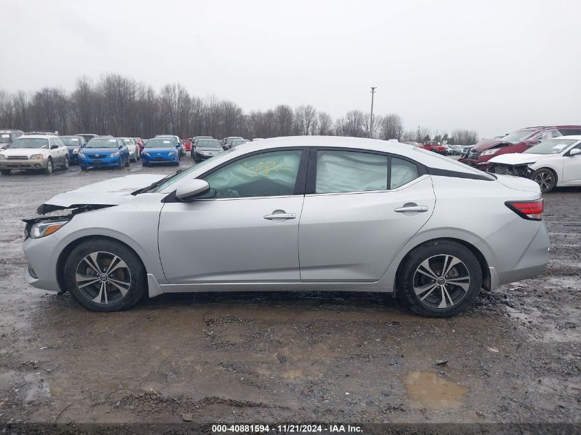 2022 Nissan Sentra Sv Xtronic Cvt VIN: 3N1AB8CV7NY241185 Lot: 40881594