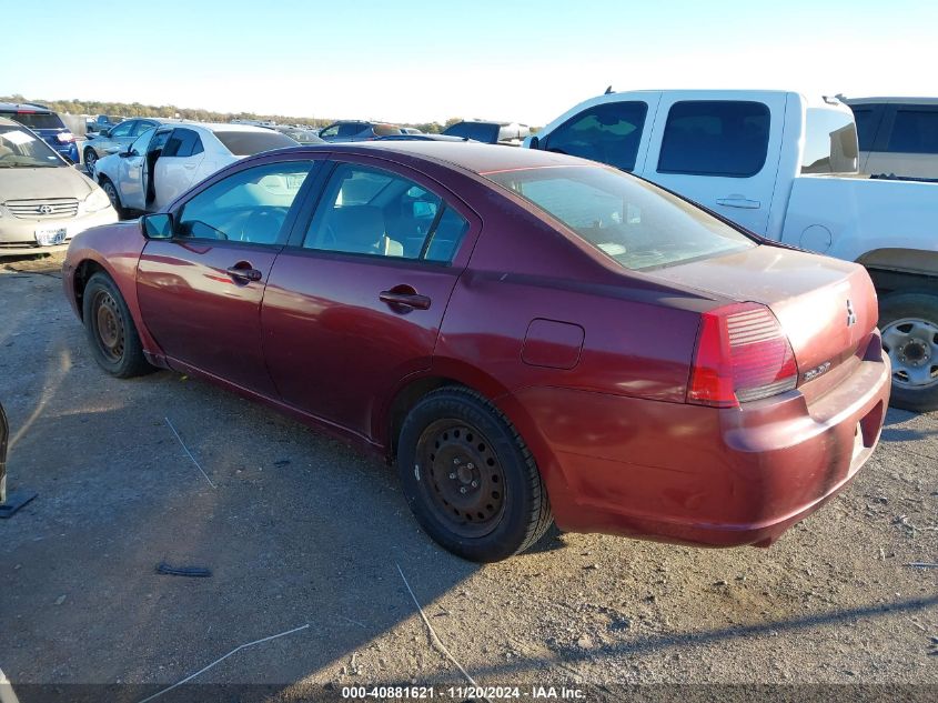 2007 Mitsubishi Galant Es/Se VIN: 4A3AB36F17E083377 Lot: 40881621