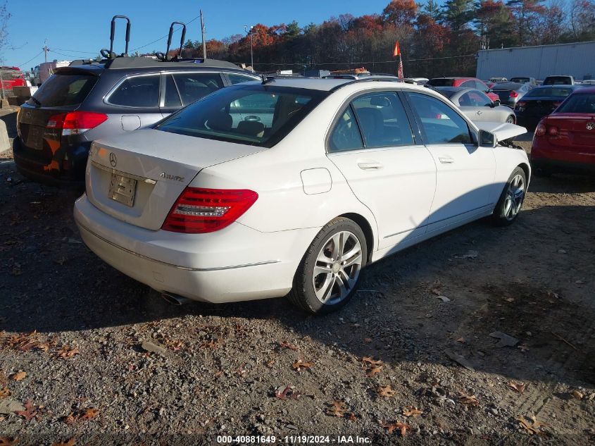 2013 Mercedes-Benz C 300 Luxury 4Matic/Sport 4Matic VIN: WDDGF8AB9DR280715 Lot: 40881649