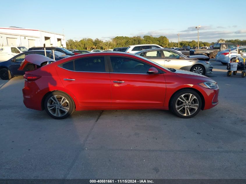 2017 Hyundai Elantra Limited VIN: 5NPD84LF8HH059815 Lot: 40881661