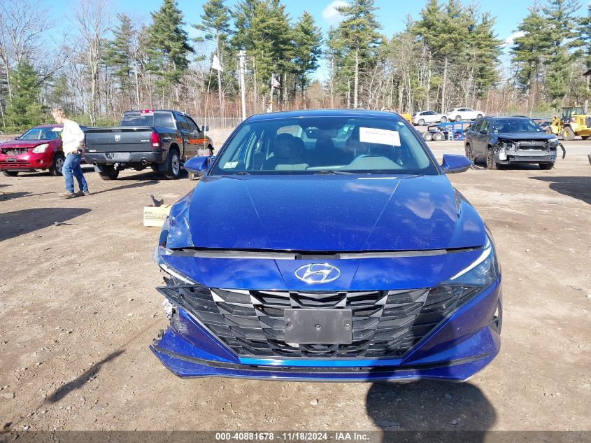 2022 Hyundai Elantra Hybrid Blue VIN: KMHLM4AJ5NU031935 Lot: 40881678