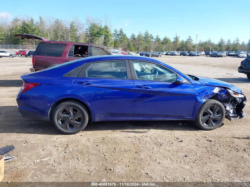 2022 Hyundai Elantra Hybrid Blue VIN: KMHLM4AJ5NU031935 Lot: 40881678