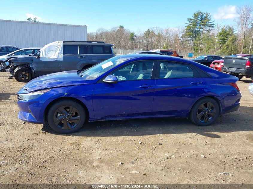 2022 Hyundai Elantra Hybrid Blue VIN: KMHLM4AJ5NU031935 Lot: 40881678